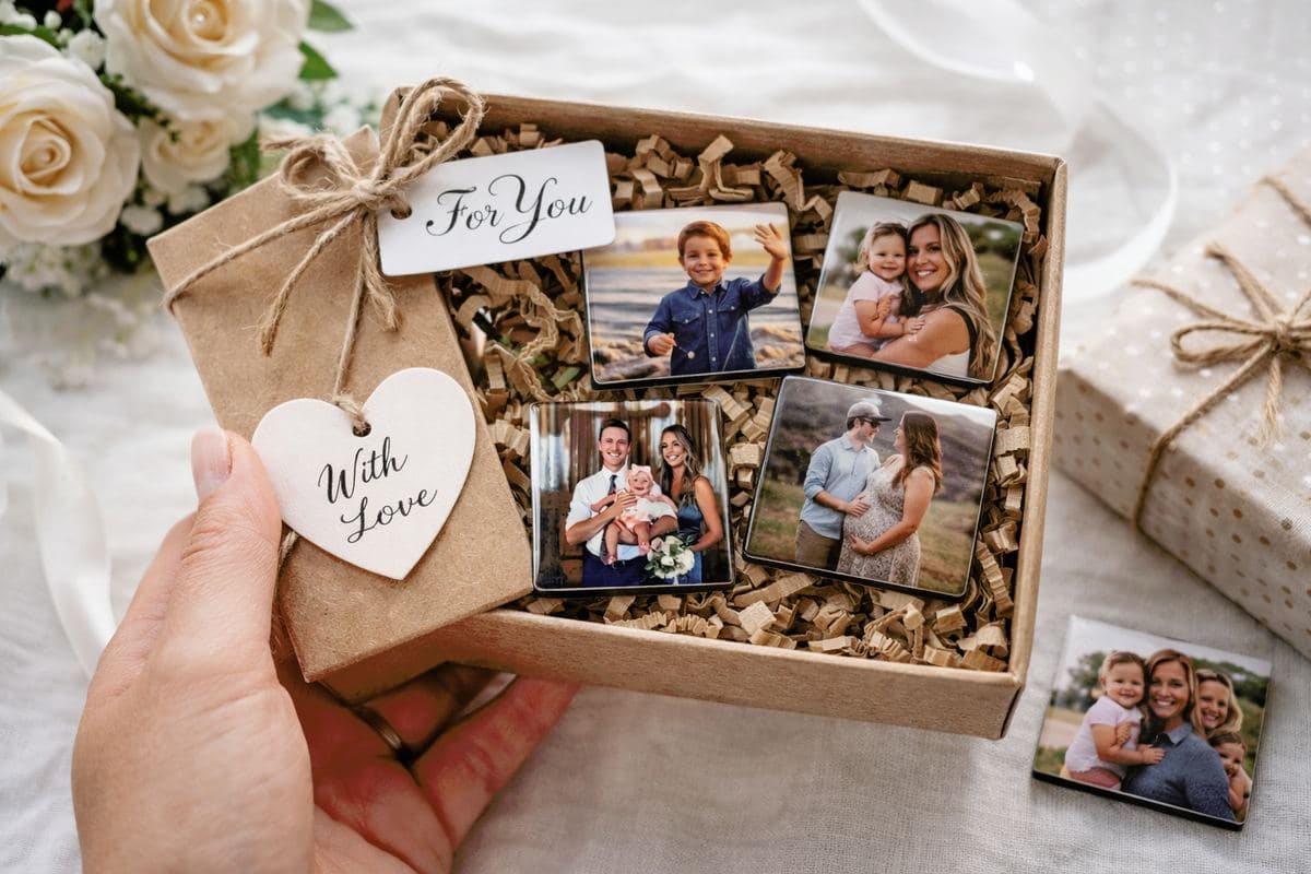 Persönliches Geschenk mit Fotomagneten